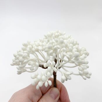 Artificial Foliage Stems - White Pearl Buds