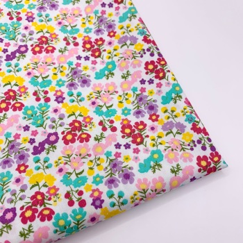 Rose and Hubble - Lily Floral - Felt Backed Fabric