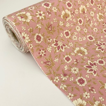 Rose and Hubble Fabrics - 100% Cotton Poplin - Elizabeth Pink
