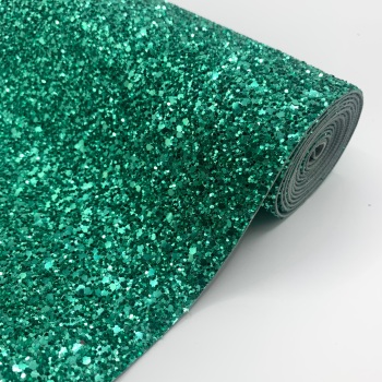 Premium Chunky Glitter Fabric - Turquoise
