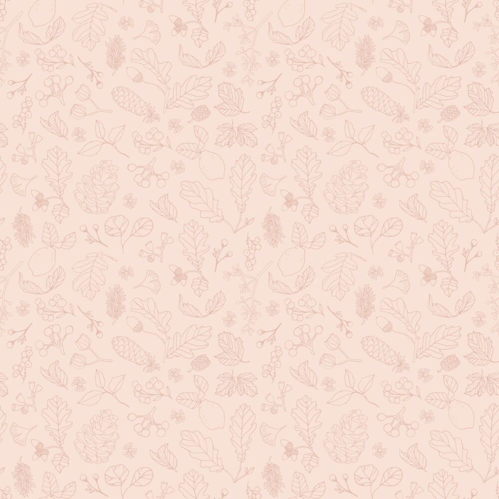 REMNANT 70CM X 110CM Poppie Cotton - House and Home - Forest Blush