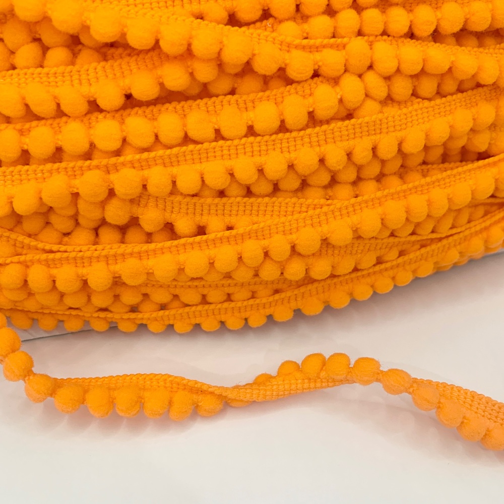 <!--007-->Mini Pom Pom Trim - Orange