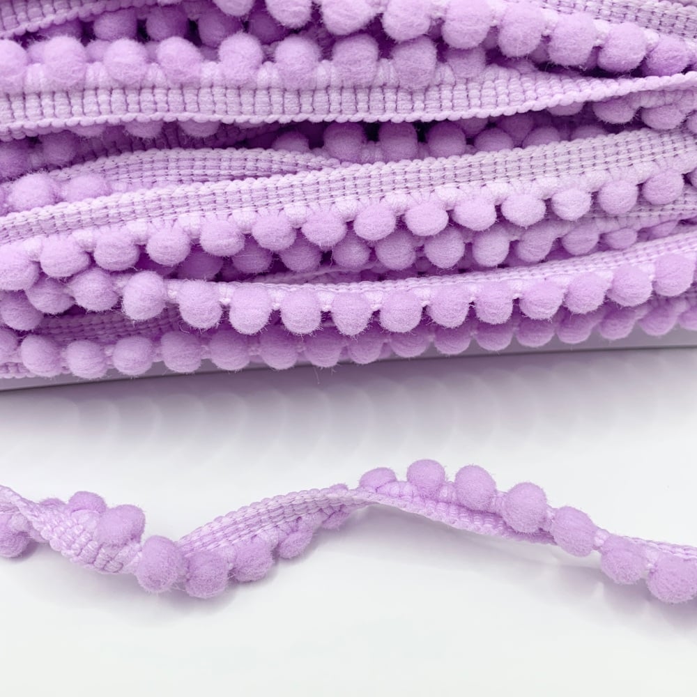 <!--012-->Mini Pom Pom Trim - Lilac