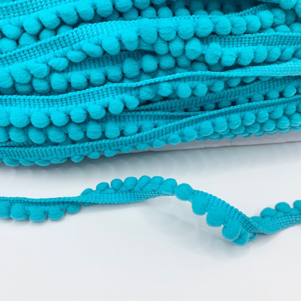 Mini Pom Pom Trim - Turquoise