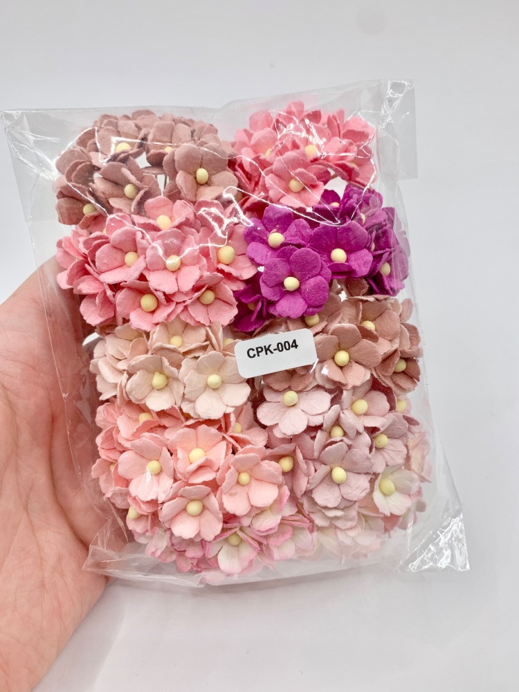 Mixed Pinks Bundle Mulberry Paper Flower Sweetheart Blossoms