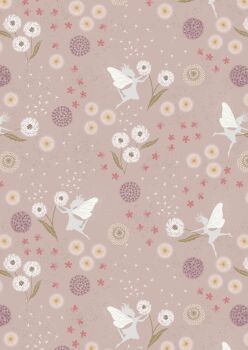 REMNANT 95CM X 110CM Lewis and Irene - Fairy Clocks Warm Linen