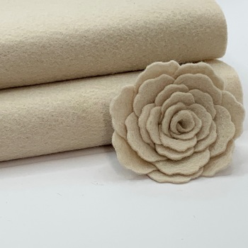  Boogie Beige Wool Blend Felt