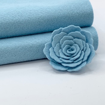  Good Vibes Blue Wool Blend Felt