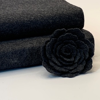 Licorice Wool Blend Felt