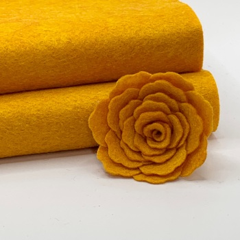 Butternut Squash Wool Blend Felt