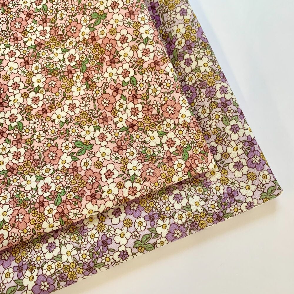 Rose and Hubble - Florence Floral - Felt Backed Fabric