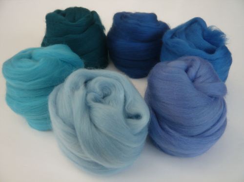 Blue Shades Packs - Merino Wool Tops