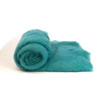Dyed Wool Batt - Aqua