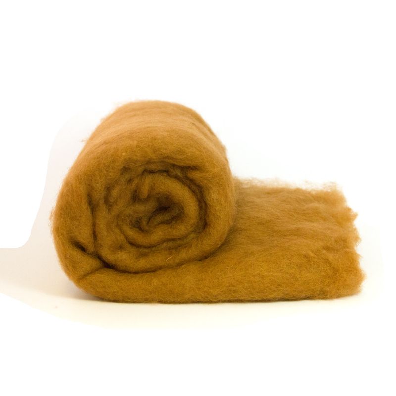 Dyed Wool Batt - Brown
