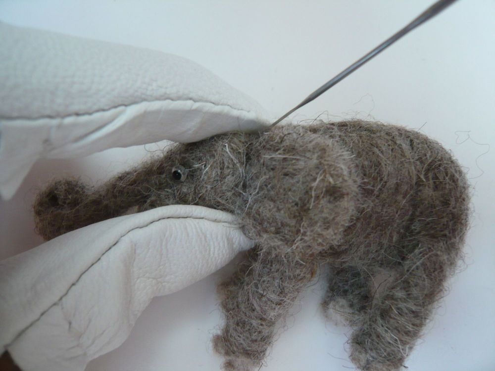 Leather Needle Felting Finger and Thumb Protectors
