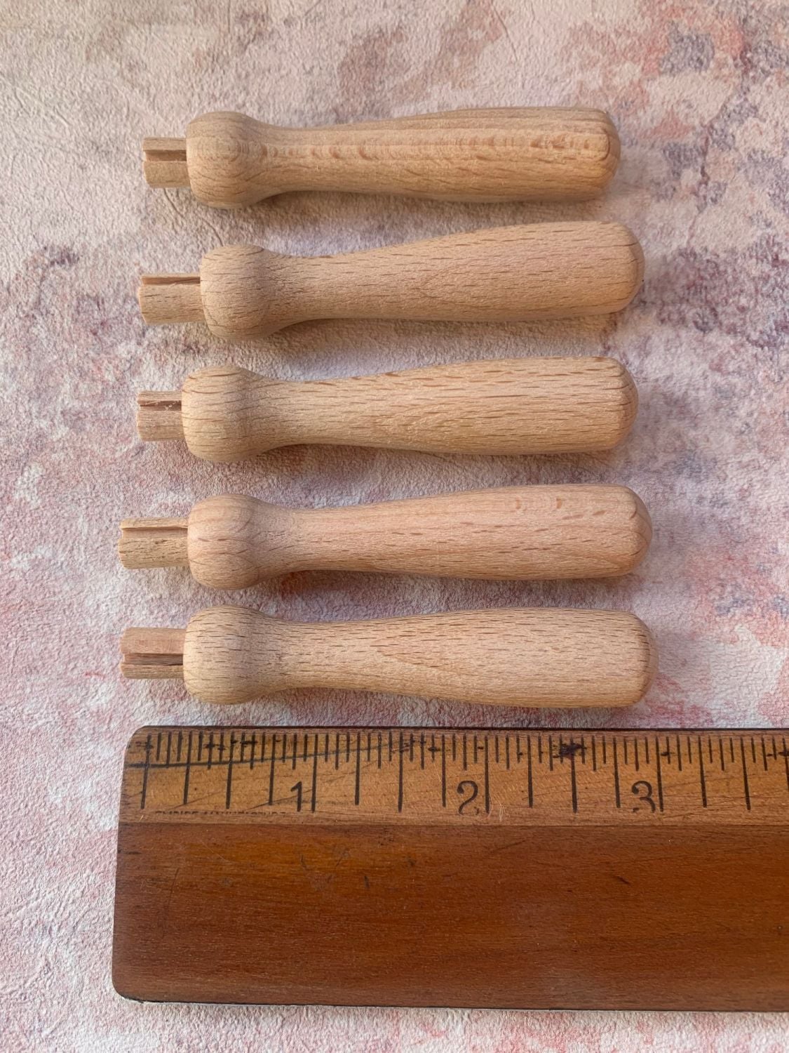 5 x Long Wooden Felting Needle Handles for 1 needle
