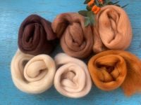 'Beautiful Browns' - Merino Wool Tops Shades
