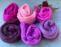 'Perfect Purples - Merino Wool Tops Shades