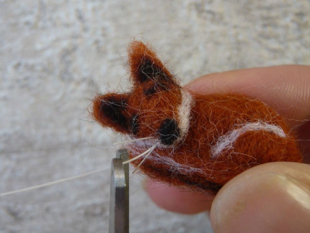 heidifeathers fox whiskers felting heidifeathers