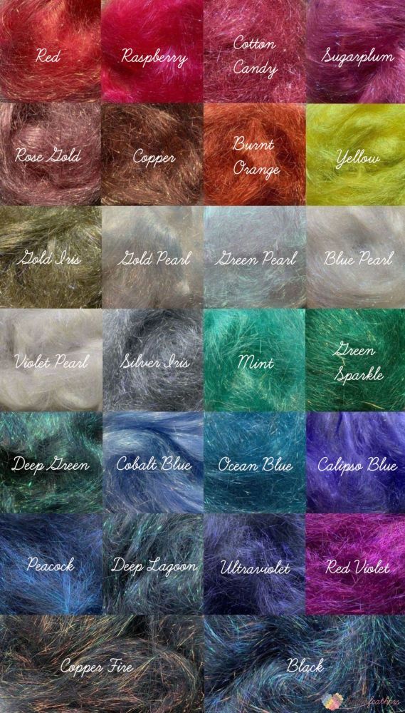 All 26 Colours of Angelina Fibres - Heat Fusable
