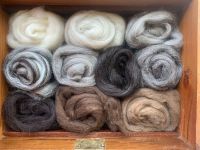 'Animal Mix' - Natural Wool Tops 