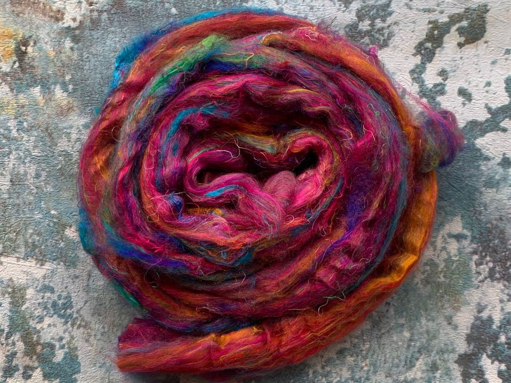 Recycled Carded Sari Silk - Small 