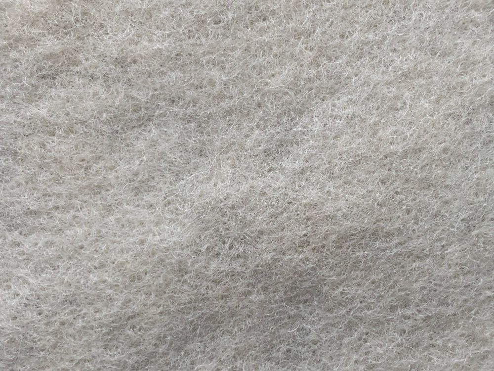 White Pre Felt  12" Square Sheet - 100% Merino Wool