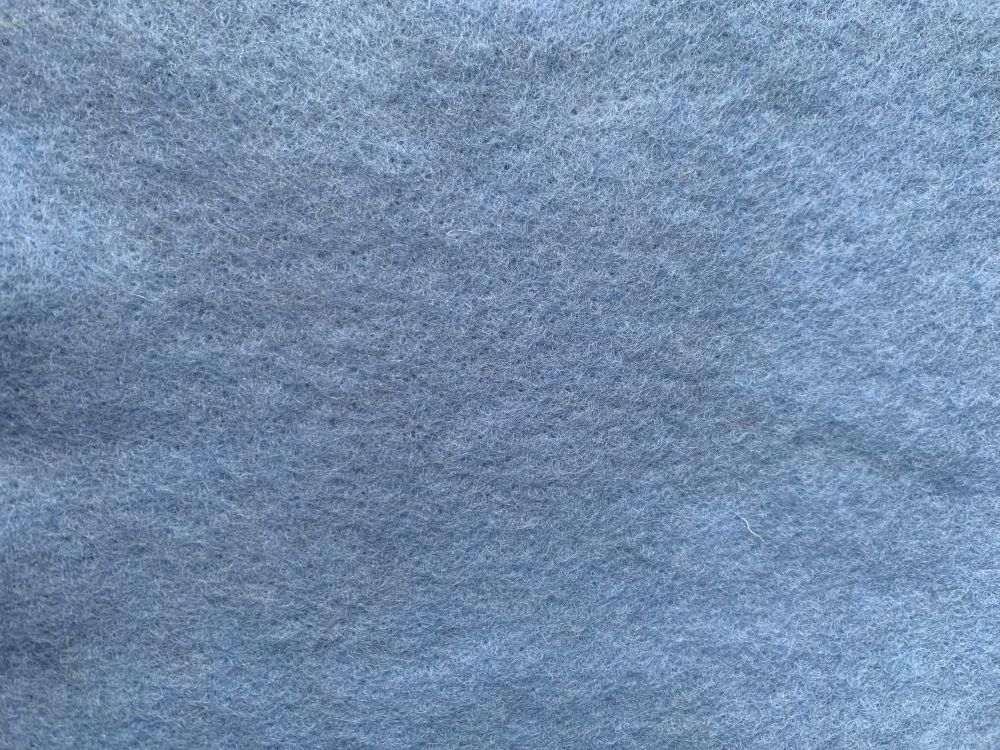 Blue Pre Felt  12" Square Sheet - 100% Merino Wool