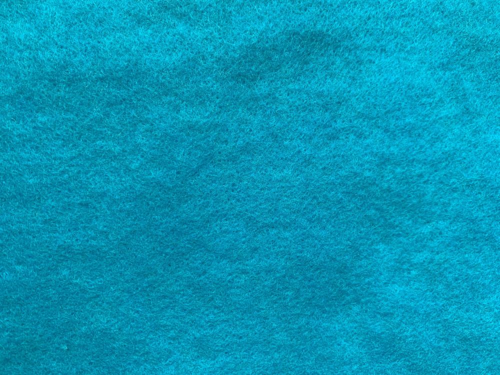 Turqouise Pre Felt  12" Square Sheet - 100% Merino Wool
