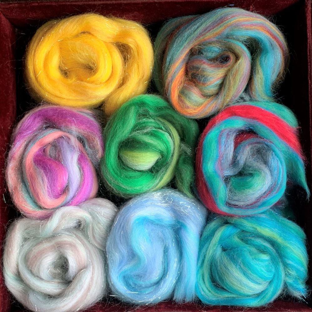 'Twinkle Mix' - Angelina and Merino Blended Wool - 8 Wool Blends