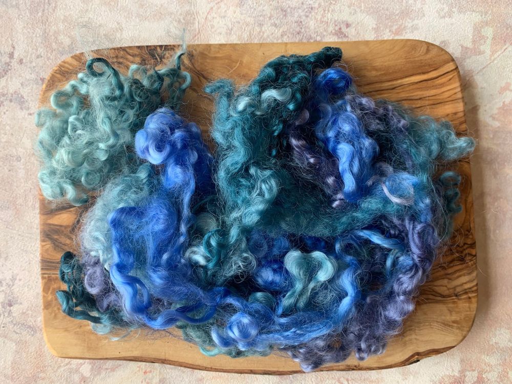 Dyed Curly Locks - Blues