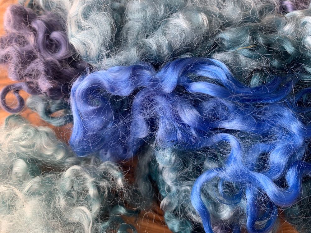 Dyed Curly Locks - Blues
