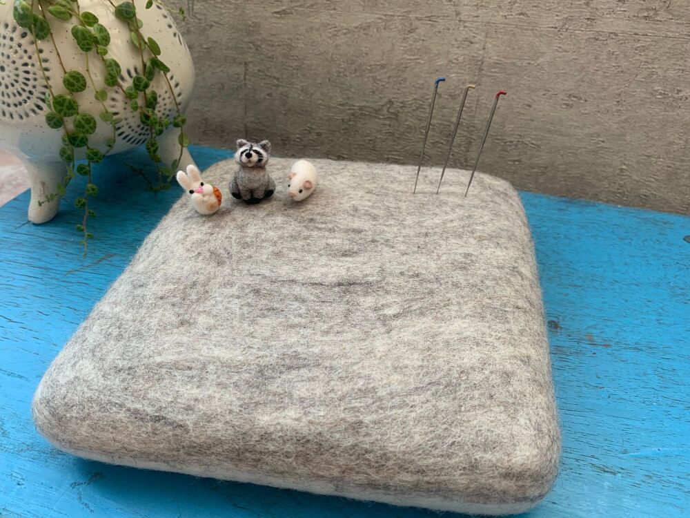 Solid Pure Wool Needle Felting Mat - double sided