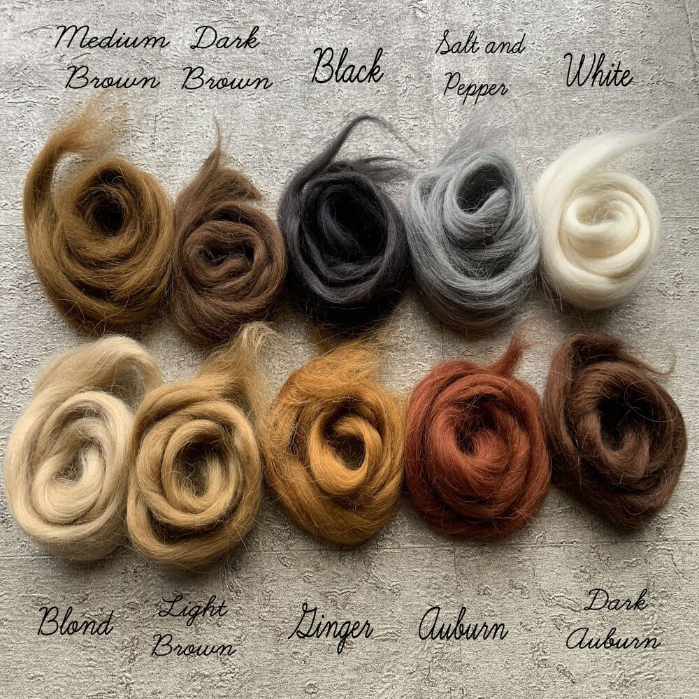 'Dolly Mix' - Mohair and Wool blend 10 Shade Mix - Small