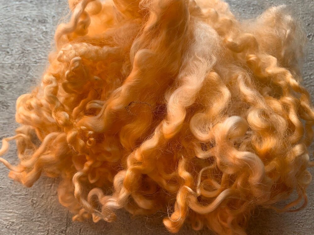 Curly Wool - Orangy - Large Bag
