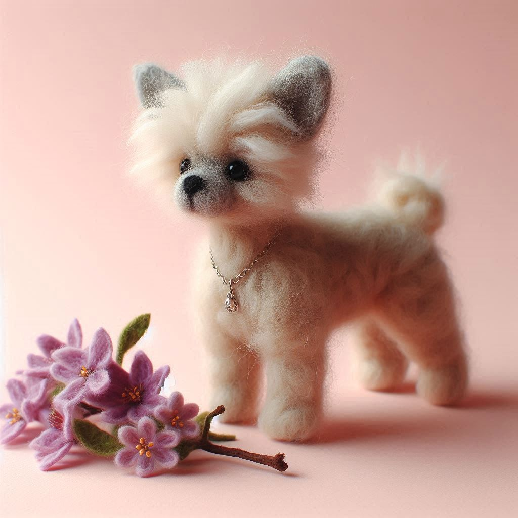 felted dog felted dog