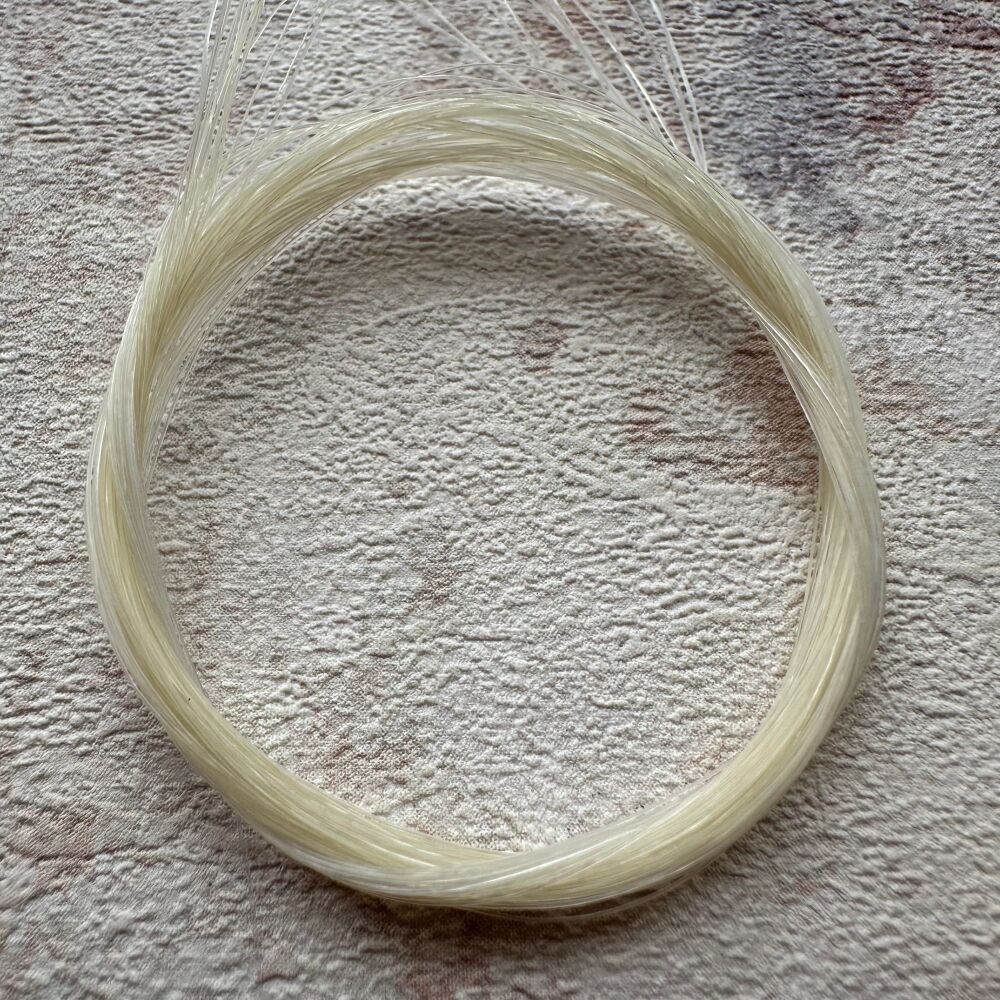Whiskers - Bleached White - Natural horse hair