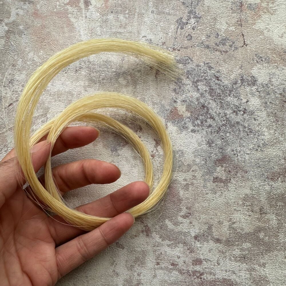 Extra large pack Whiskers & tails - Natural White - Natural horse hair