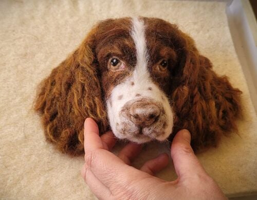 needle-felted-spaniel-2 needle-felted-spaniel-2