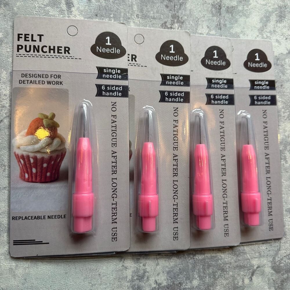 4 x Pink Single Needle Handles