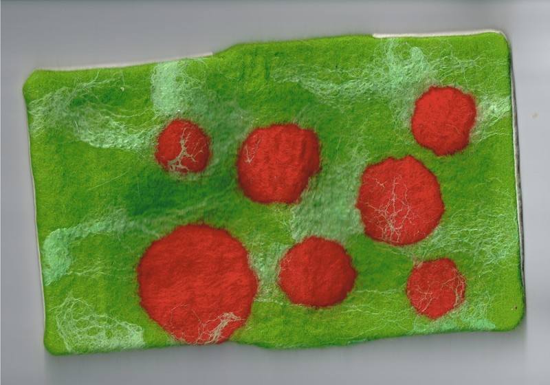 felted book cover
