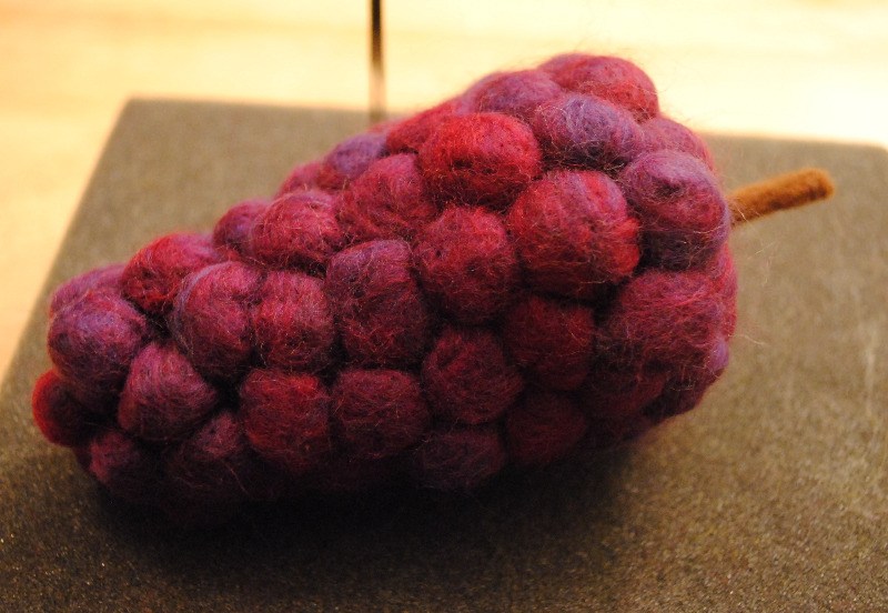 Felted grapes