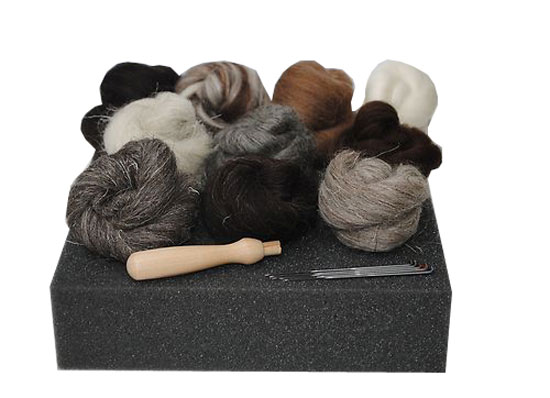 Jeteven 50 Colors Felting Wool Merino Fibre Roving Wool for Needle Felting with 1 Set Needle Felting Starter Kit Wool Felt Tool 