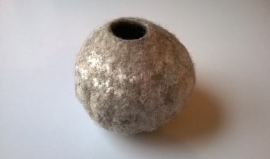 wet felted vessel