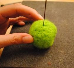 needle felted apple 8