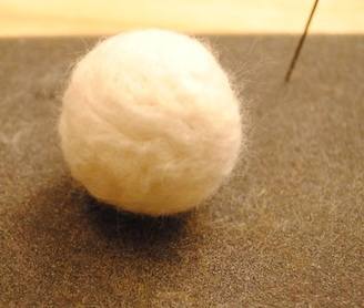 felted apple