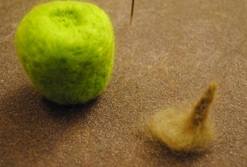 needle felted apple 11