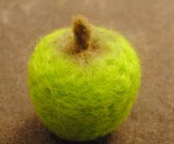 needle felted apple 12