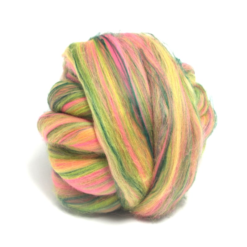 Dyed Green Bamboo and Merino Wool Blend
