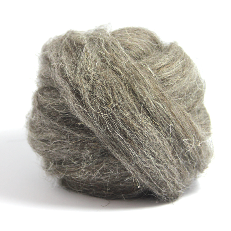 Natural Wool - Dark Grey (Coarse)